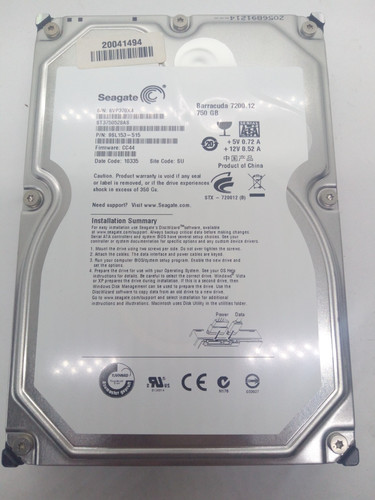 Seagate barracuda 750gb sata - barracuda,
