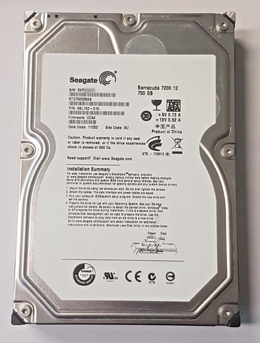 750 sata seagate barracuda - gb,