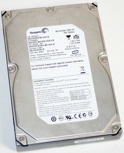 Seagate st3750640a 750 ide - seagate,