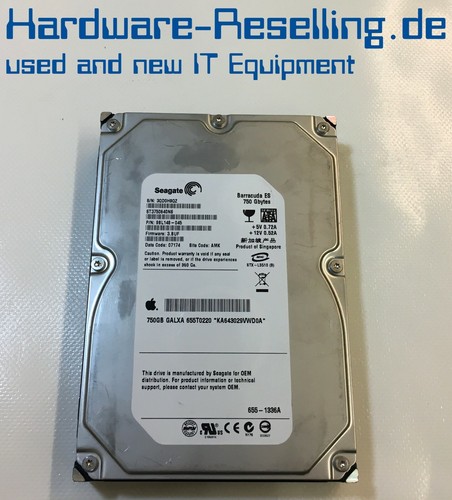 Seagate apple 750gb 3 - 750gb, 7.2k