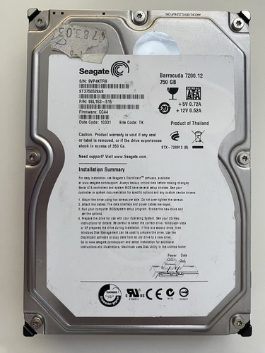 750 seagate barracuda - 750, gb