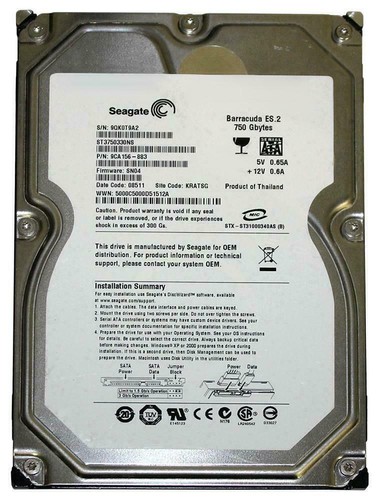 Seagate barracuda 750gb - seagate,