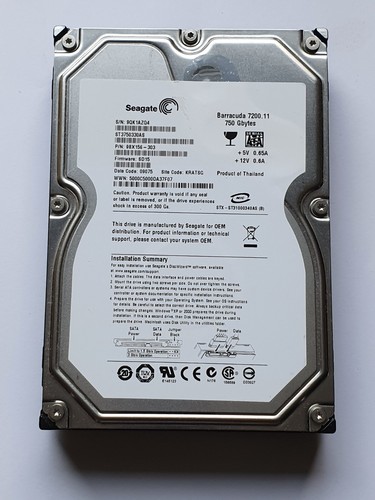 750 sata seagate - 750, gb