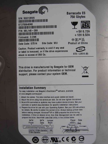 750gb seagate st3750640ns - seagate, |